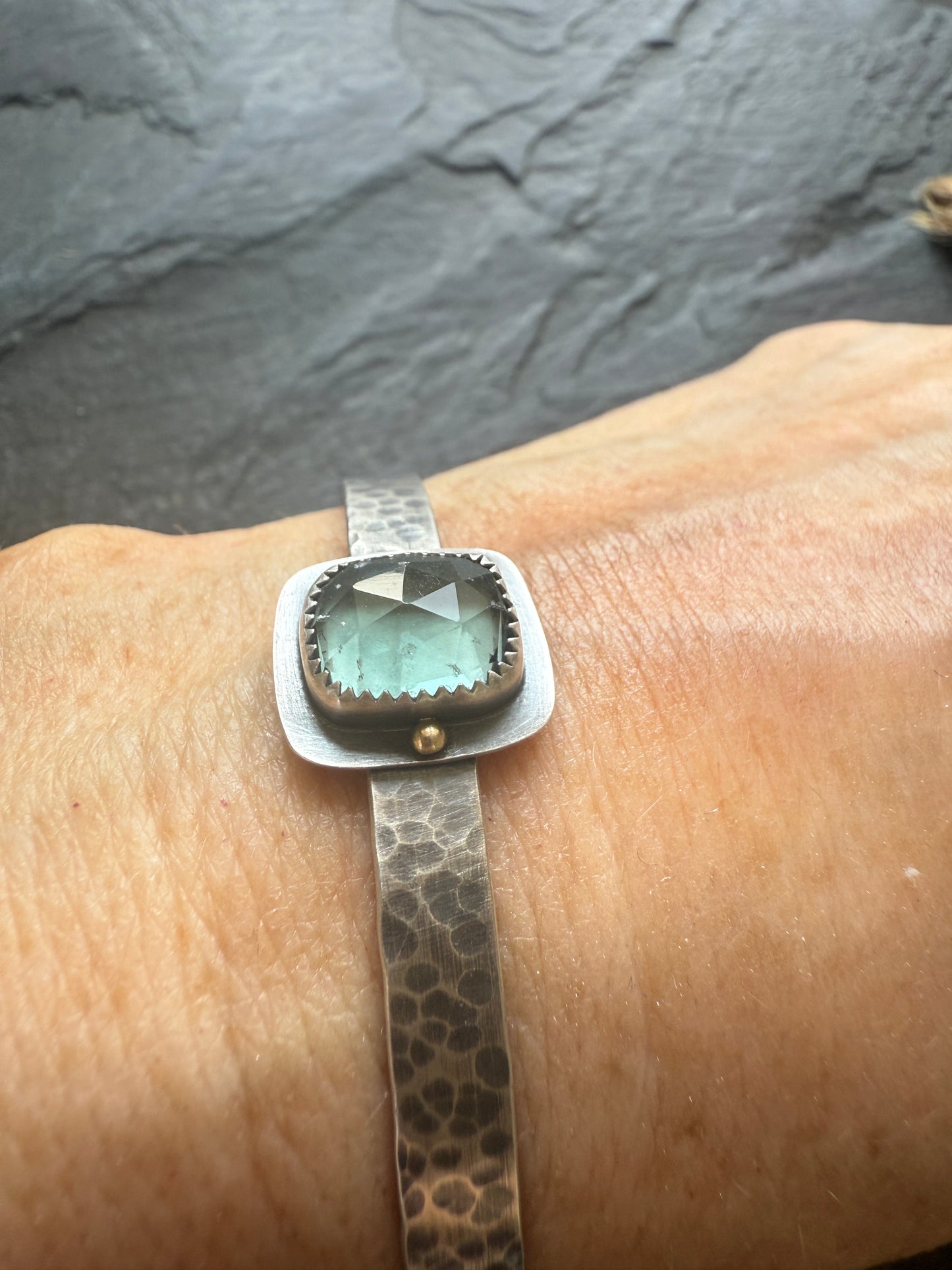 Teal Fluorite Bangle