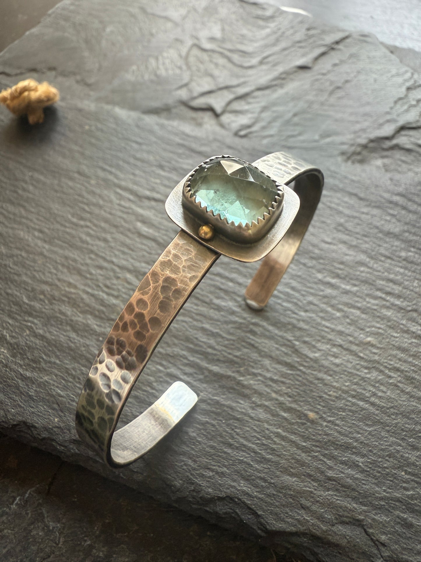 Teal Fluorite Bangle