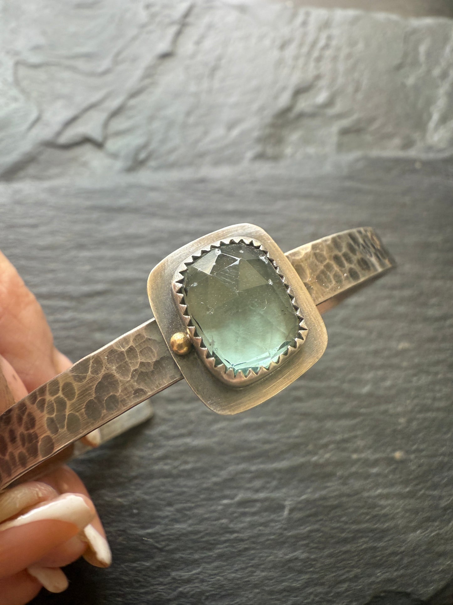 Teal Fluorite Bangle