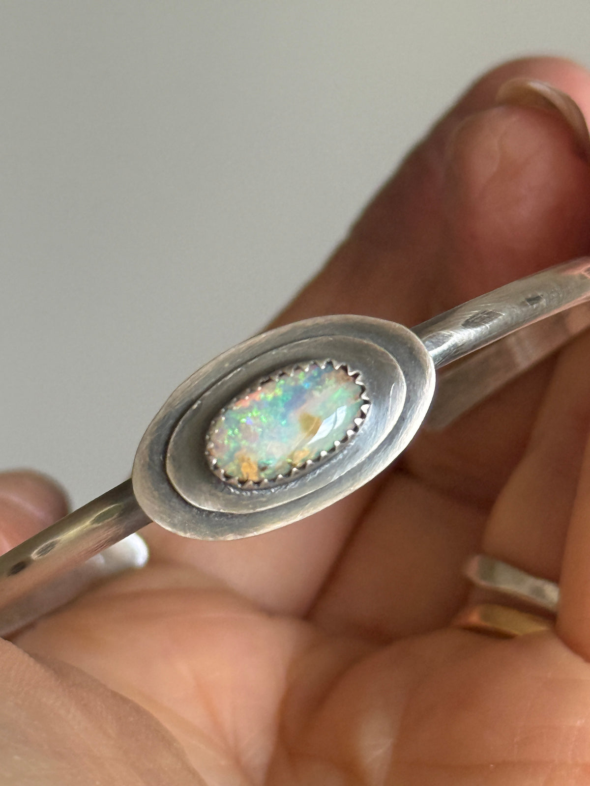 Blue Opal Bangle