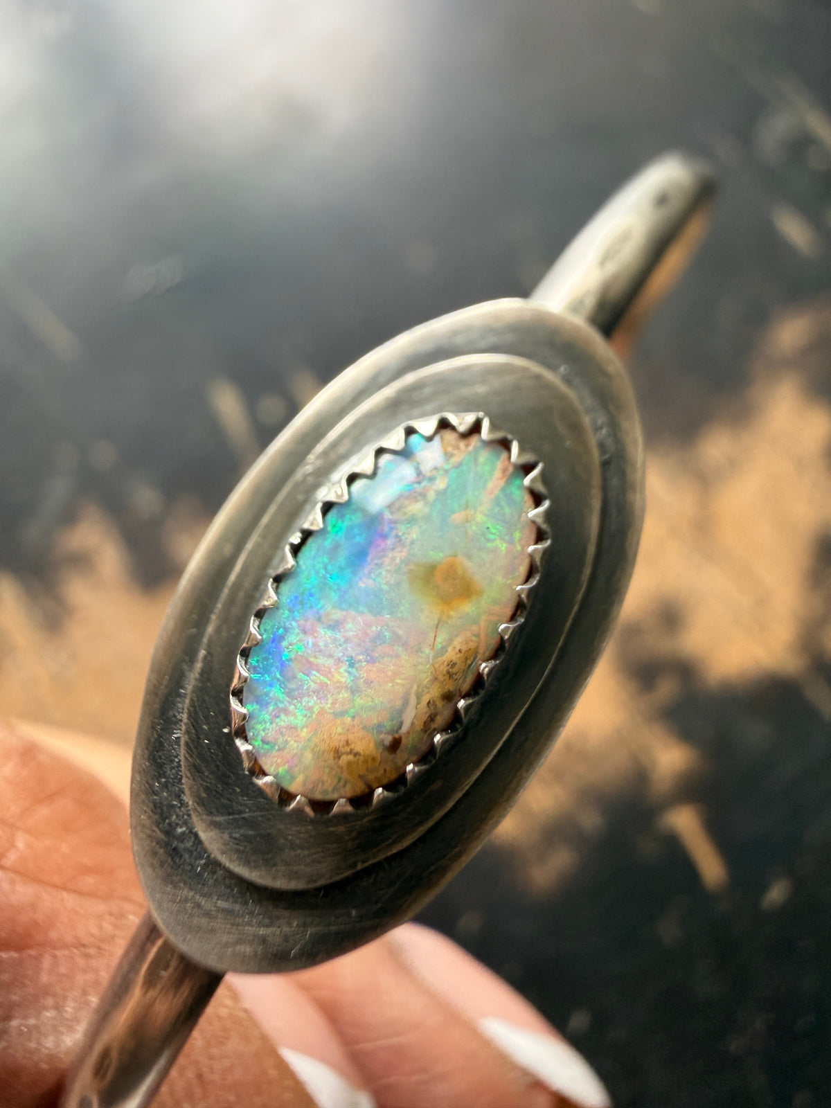 Blue Opal Bangle