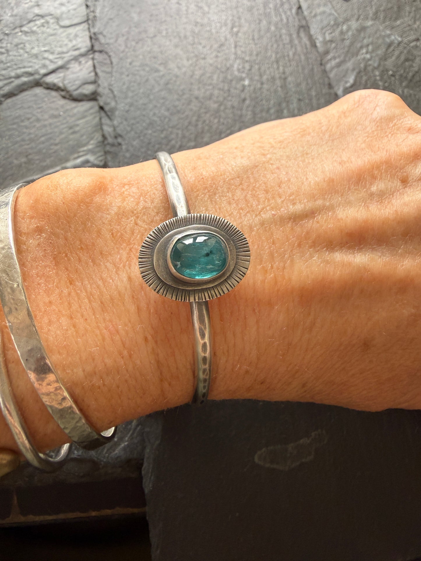 Blue Kyanite Bangle
