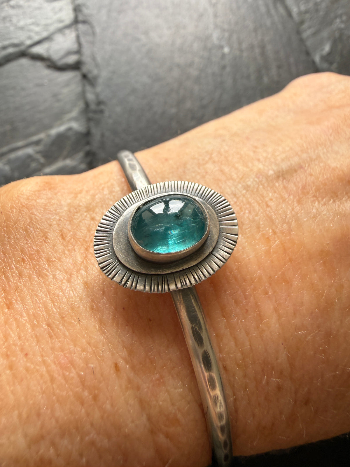 Blue Kyanite Bangle