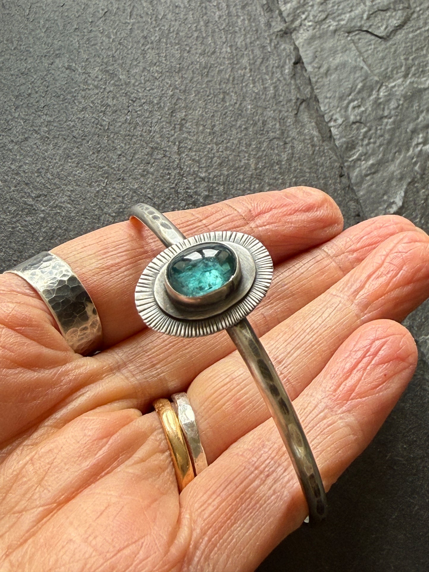 Blue Kyanite Bangle