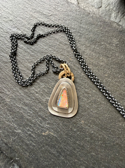Dainty Opal Pendant