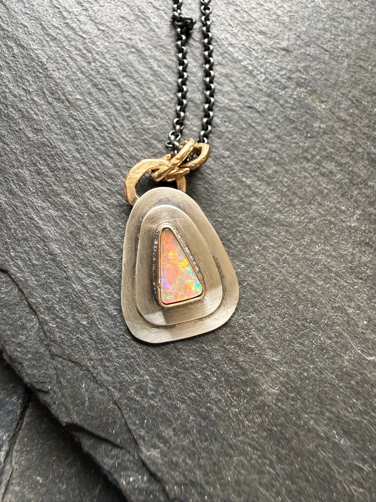 Dainty Opal Pendant