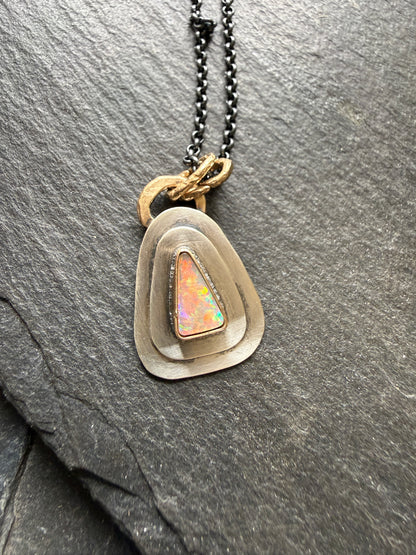 Dainty Opal Pendant