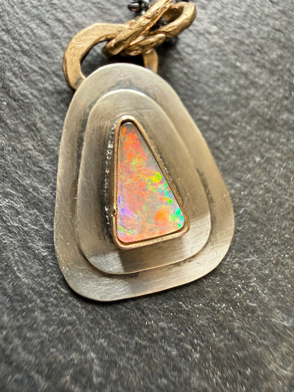 Dainty Opal Pendant