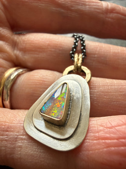 Dainty Opal Pendant