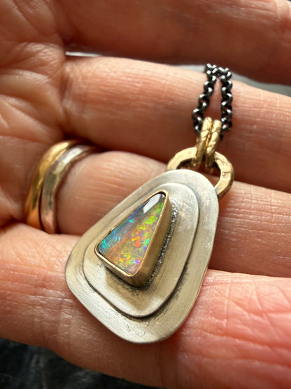 Dainty Opal Pendant