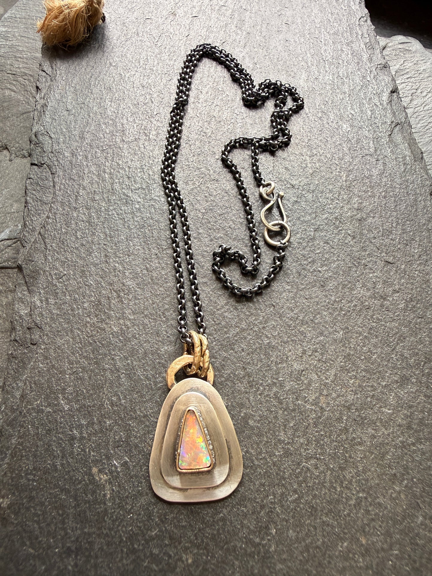 Dainty Opal Pendant