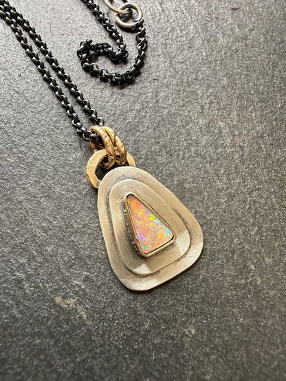 Dainty Opal Pendant