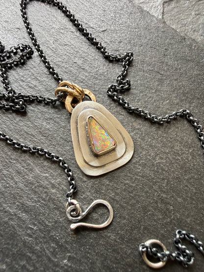 Dainty Opal Pendant