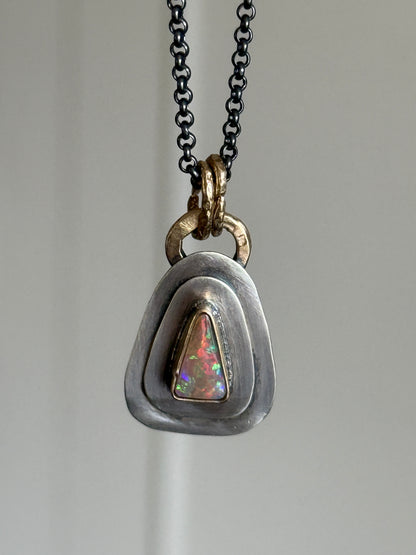 Dainty Opal Pendant