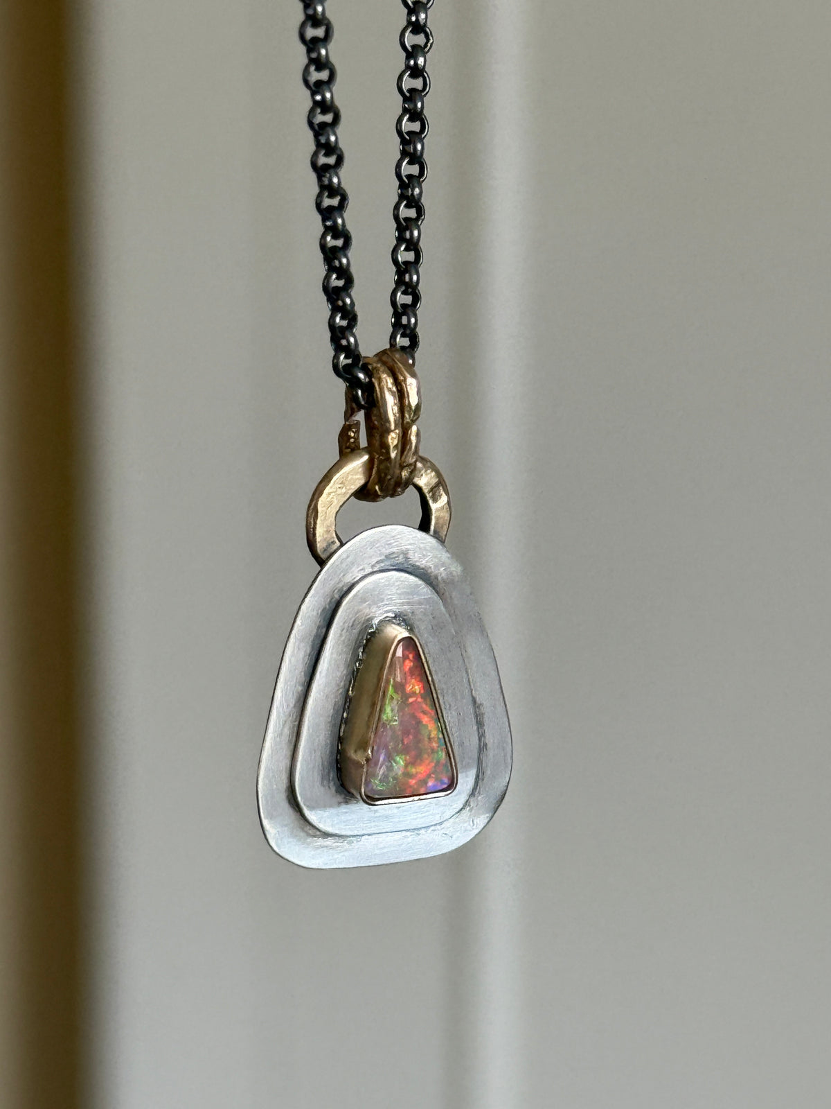 Dainty Opal Pendant