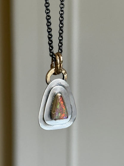 Dainty Opal Pendant