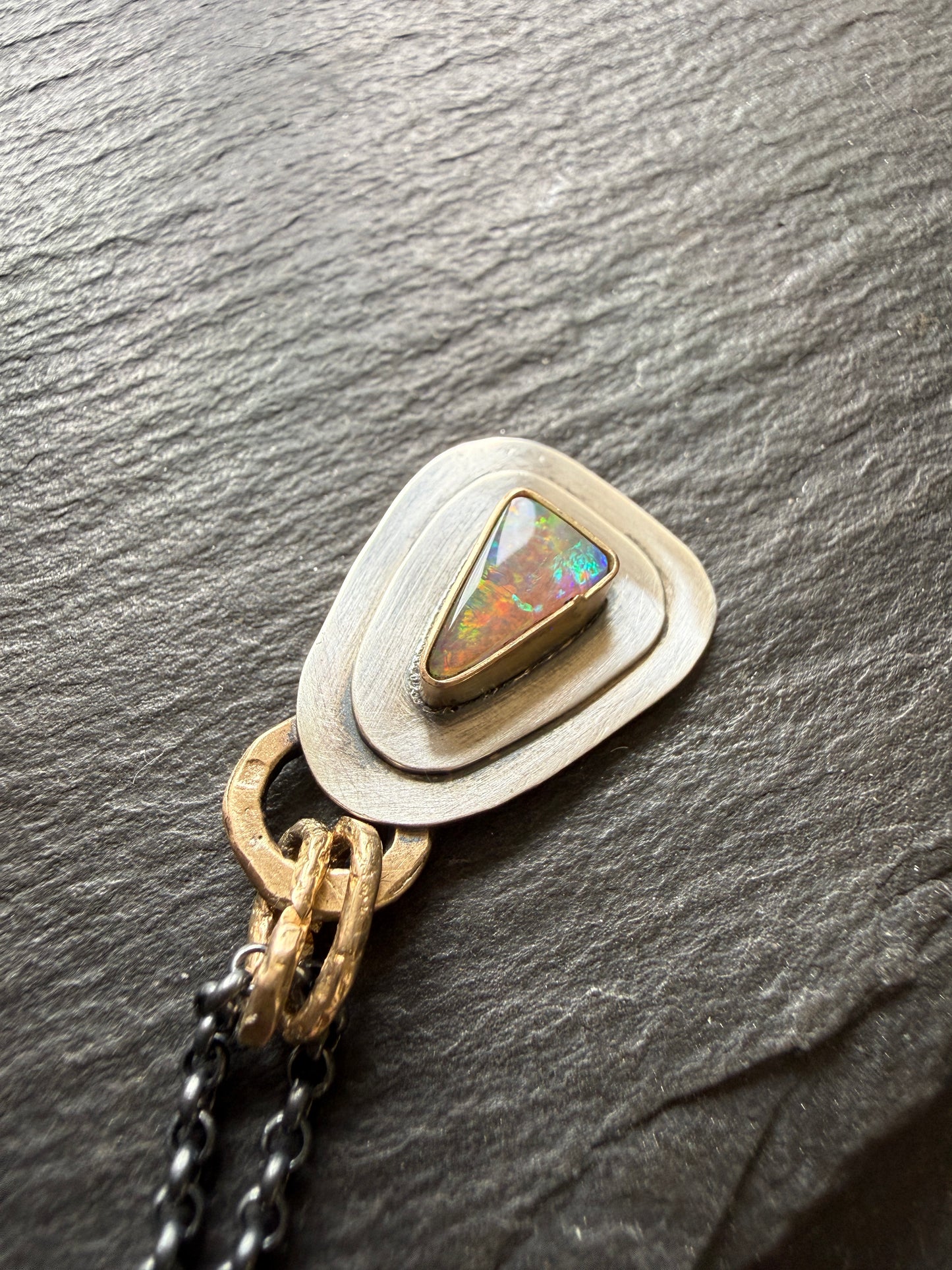 Dainty Opal Pendant