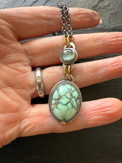 Turquoise and Tourmaline Necklace