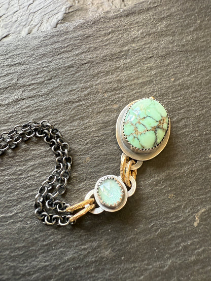 Turquoise and Tourmaline Necklace