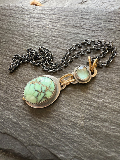 Turquoise and Tourmaline Necklace