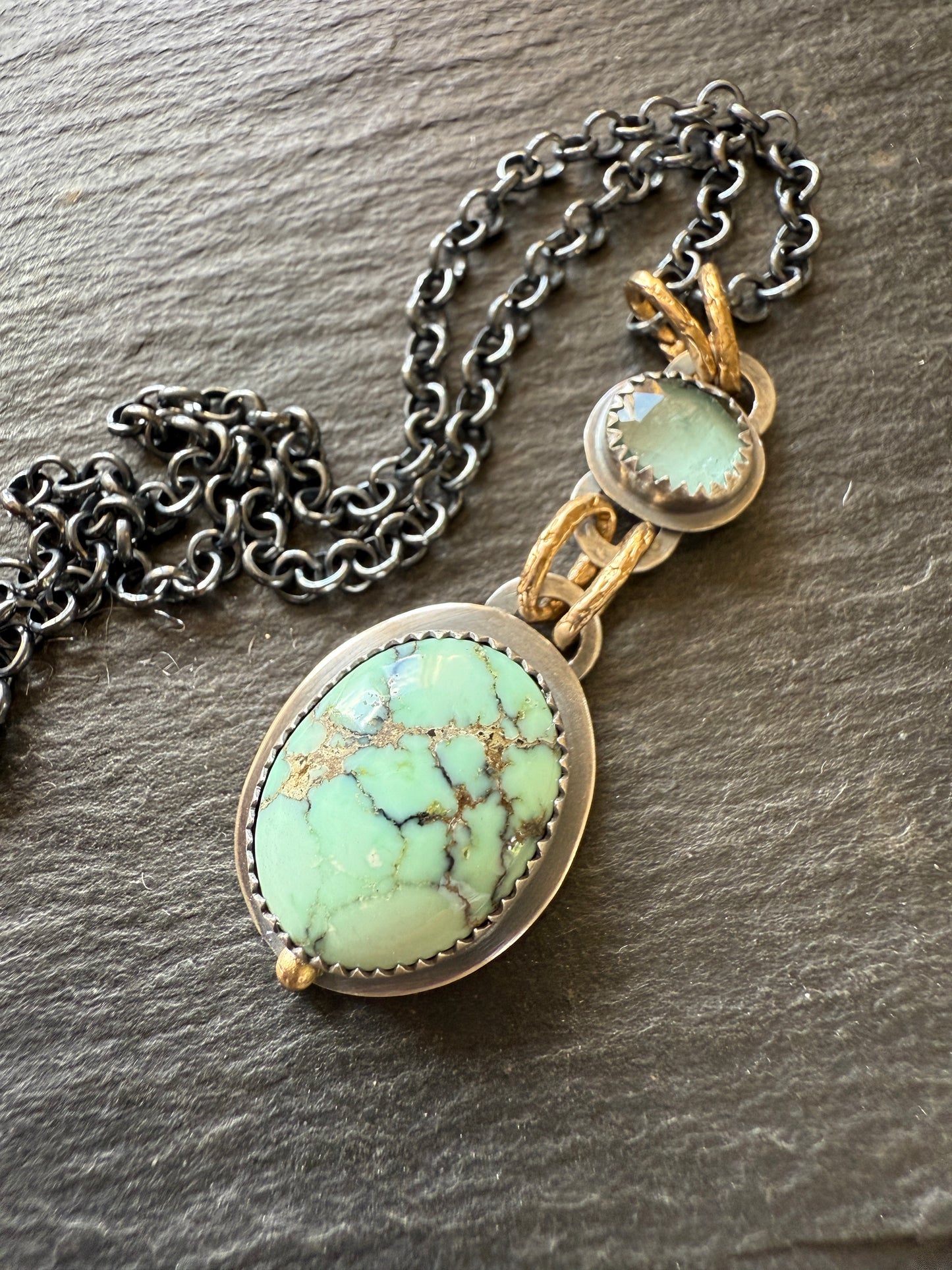 Turquoise and Tourmaline Necklace