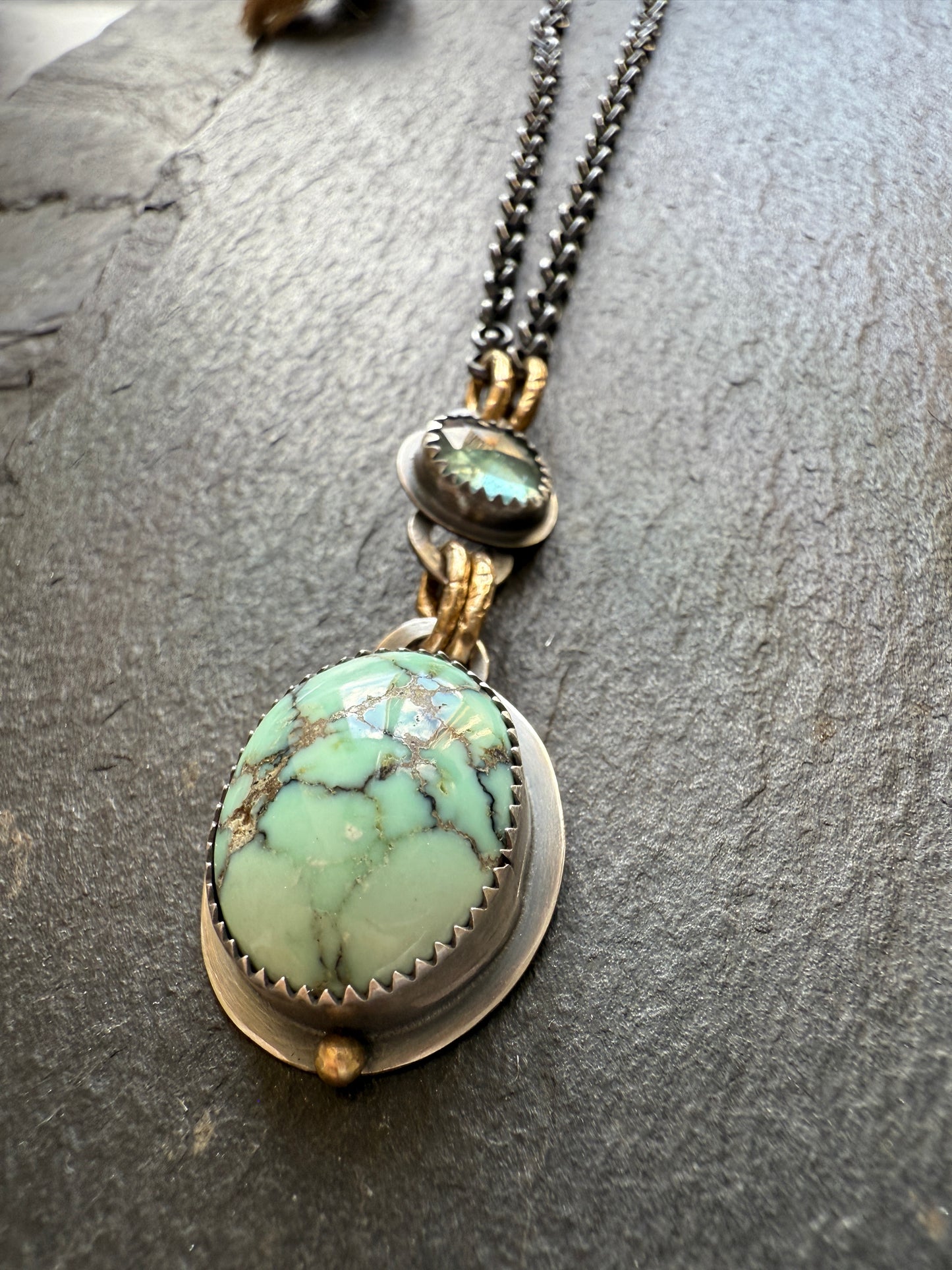 Turquoise and Tourmaline Necklace