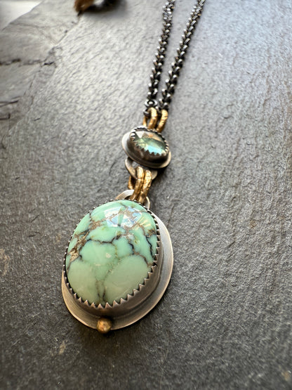 Turquoise and Tourmaline Necklace