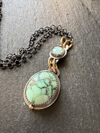 Turquoise and Tourmaline Necklace