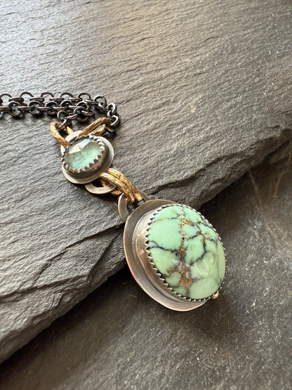 Turquoise and Tourmaline Necklace