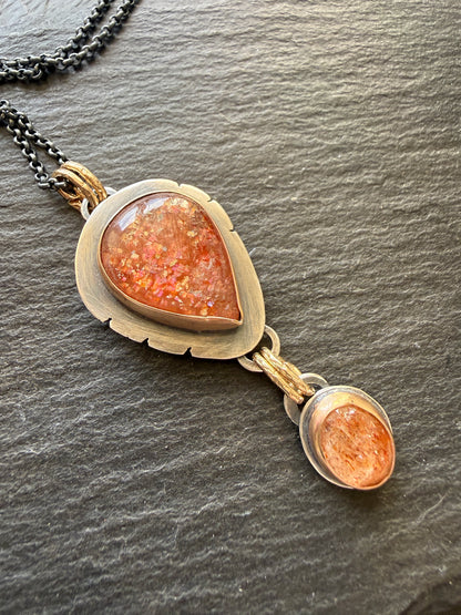 Confetti Sunstone Pendant