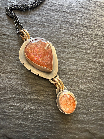 Confetti Sunstone Pendant