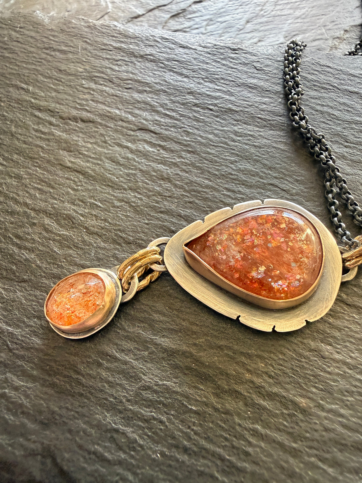 Confetti Sunstone Pendant