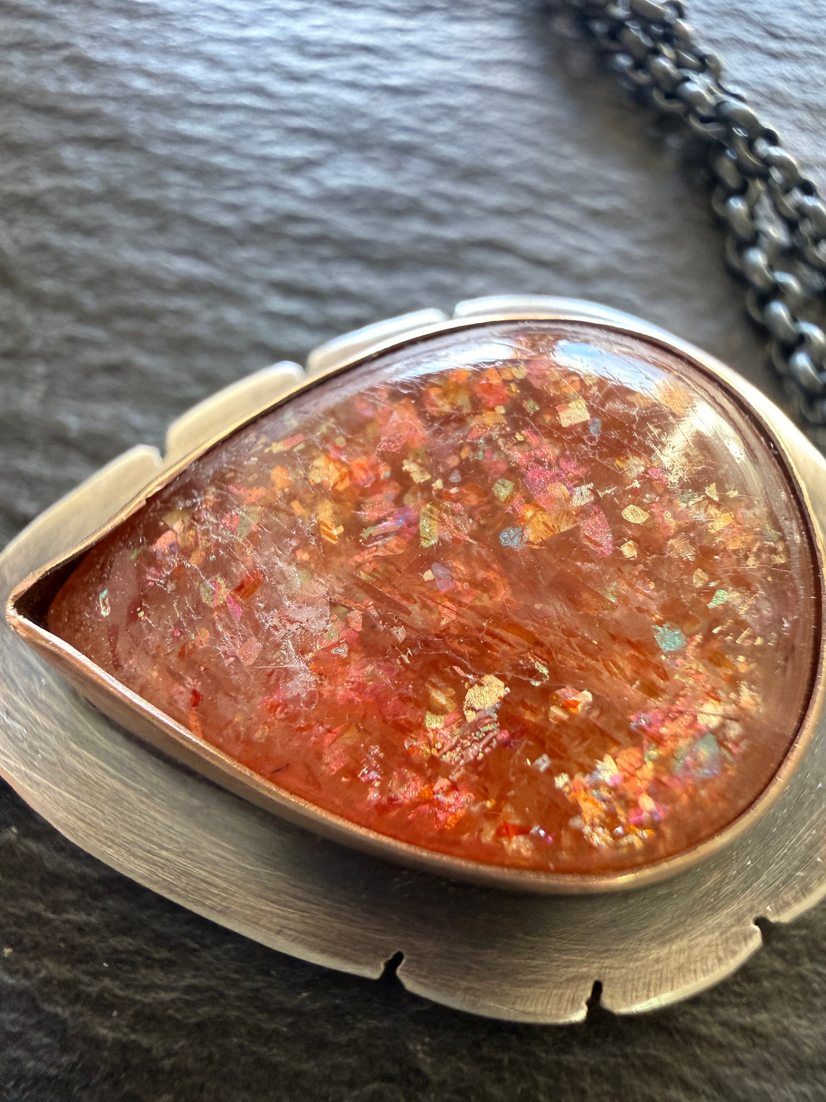 Confetti Sunstone Pendant