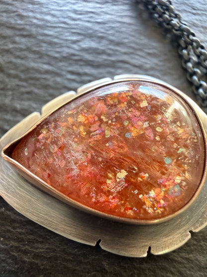 Confetti Sunstone Pendant