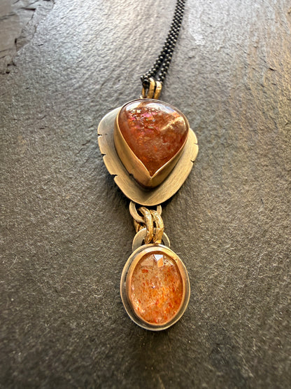Confetti Sunstone Pendant