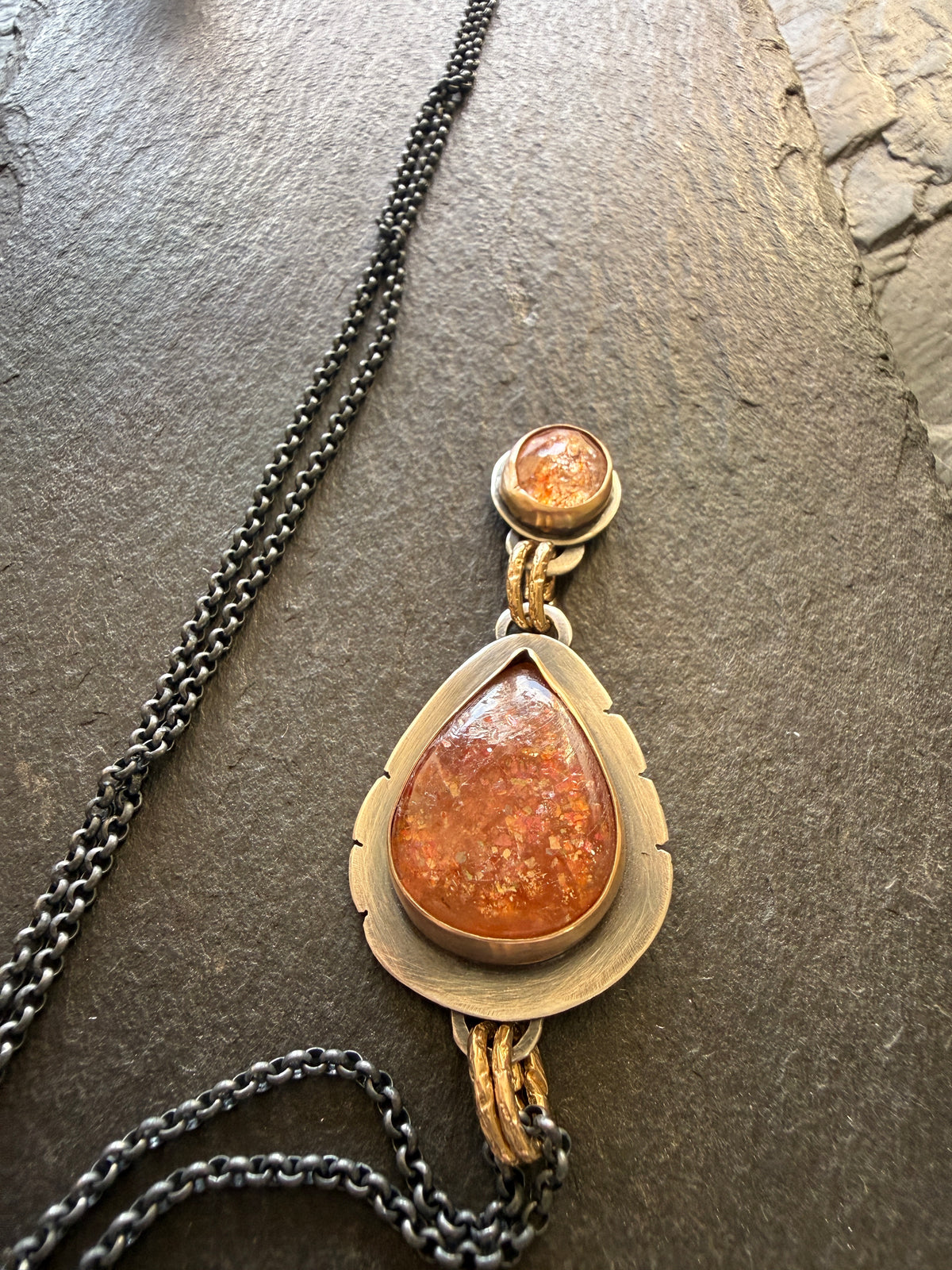 Confetti Sunstone Pendant