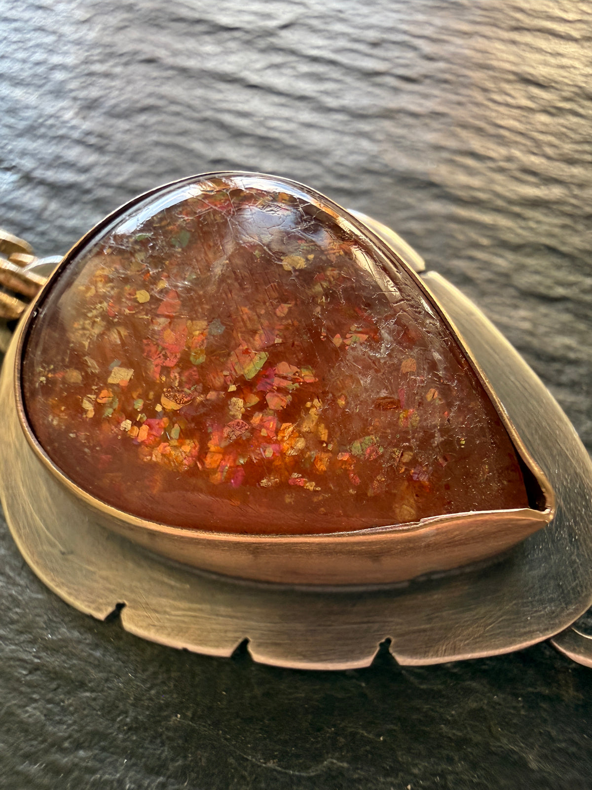 Confetti Sunstone Pendant
