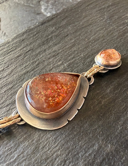 Confetti Sunstone Pendant