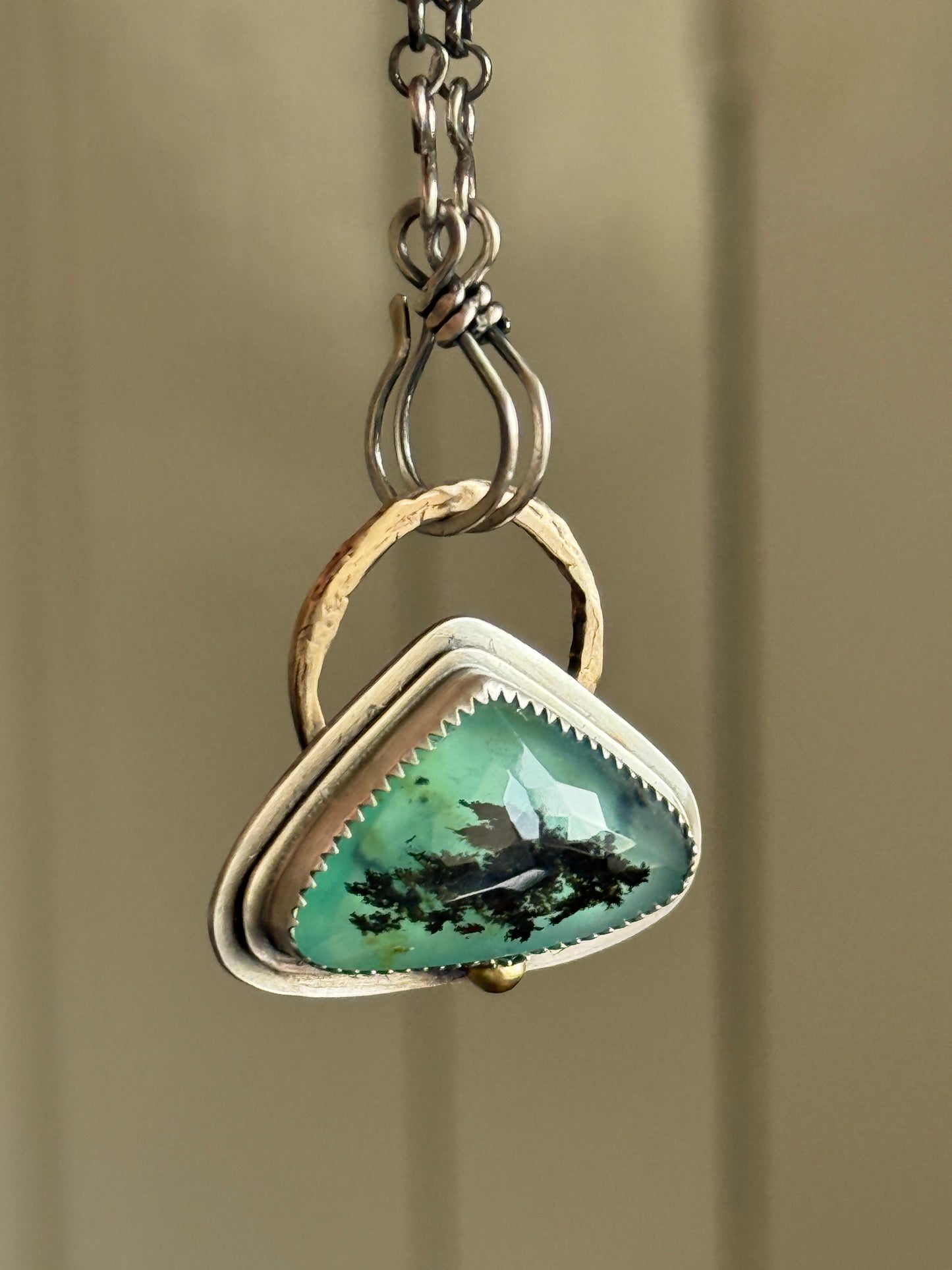 Blue Andean Opal Pendant