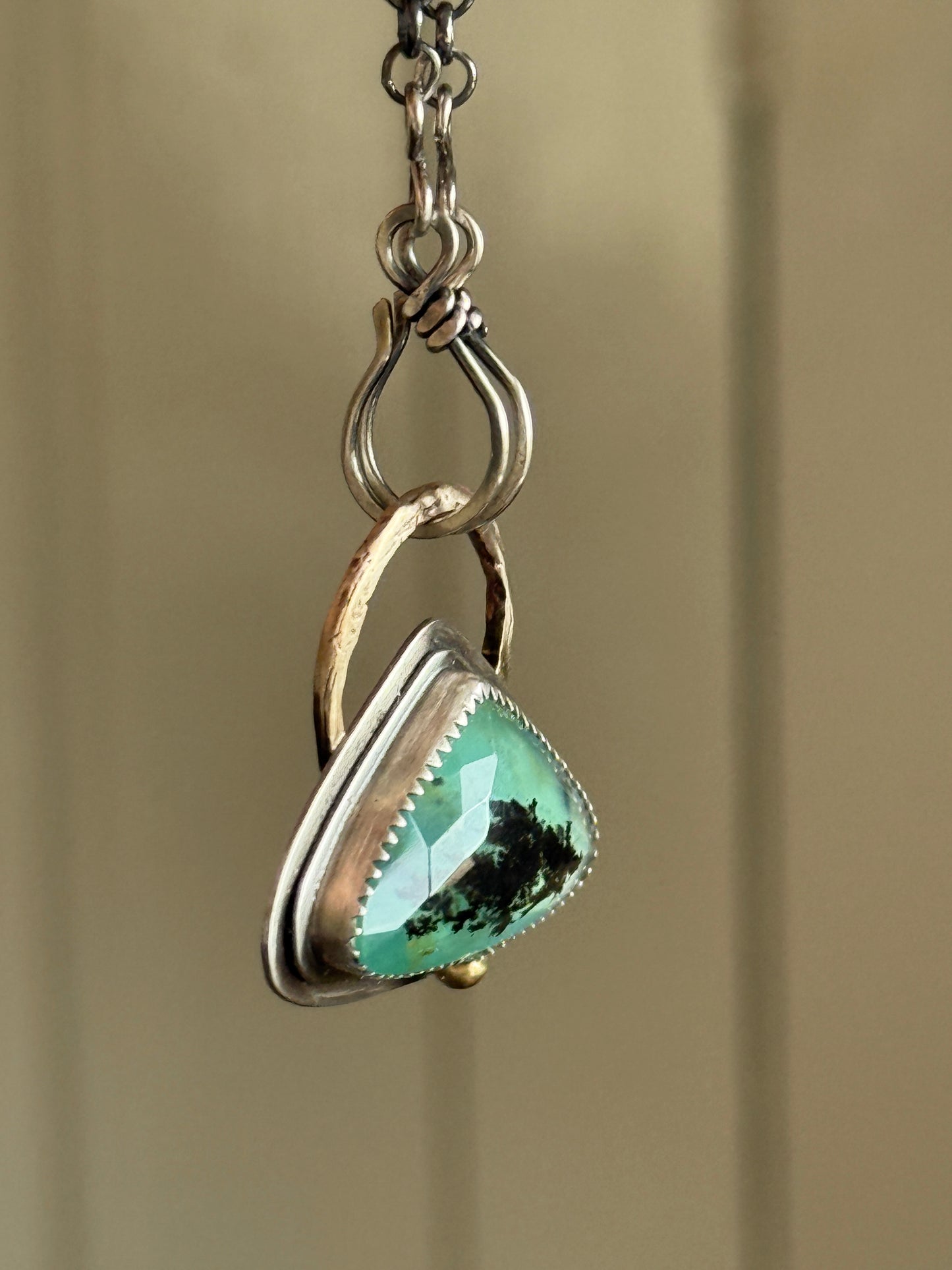 Blue Andean Opal Pendant