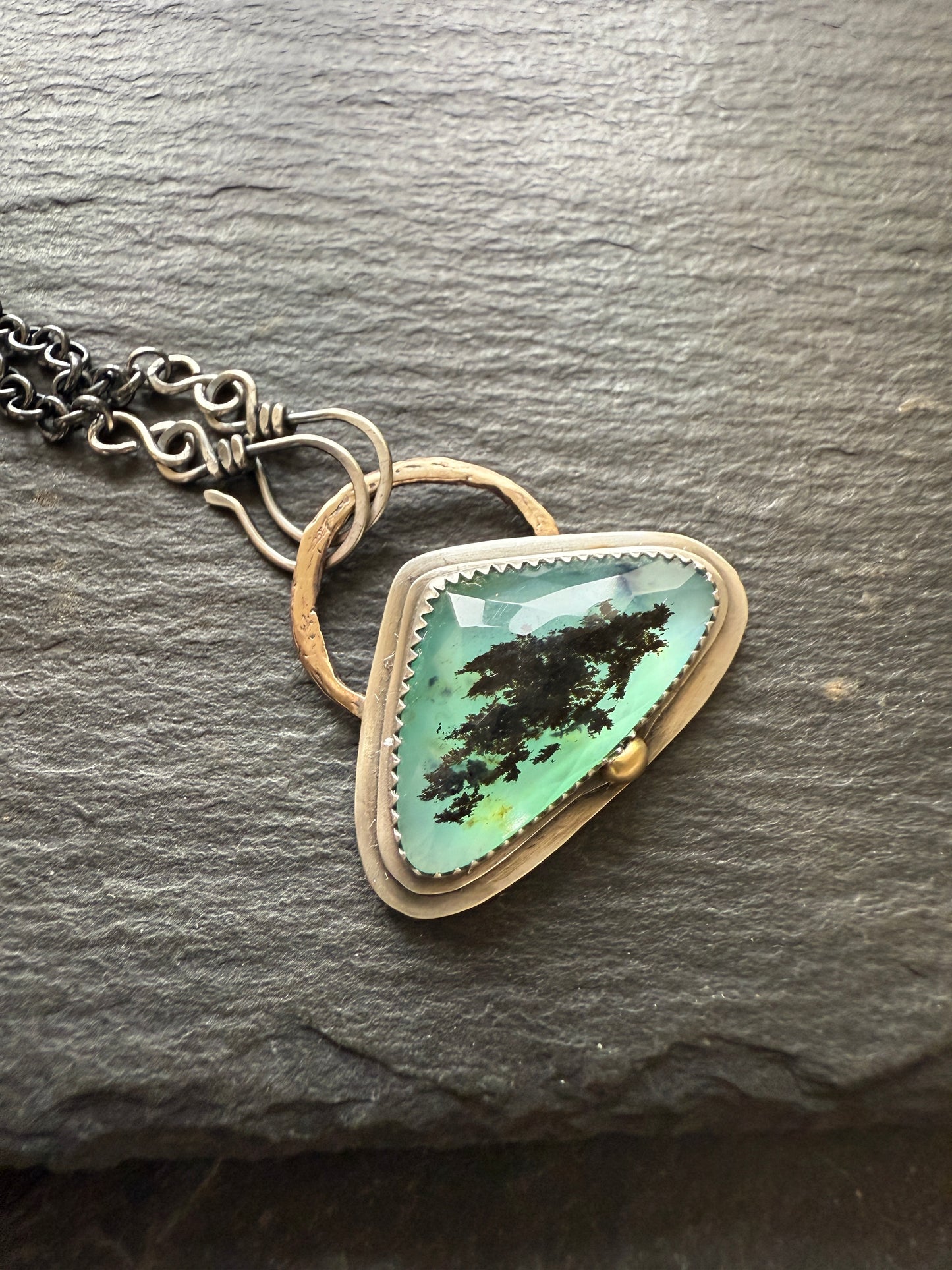 Blue Andean Opal Pendant