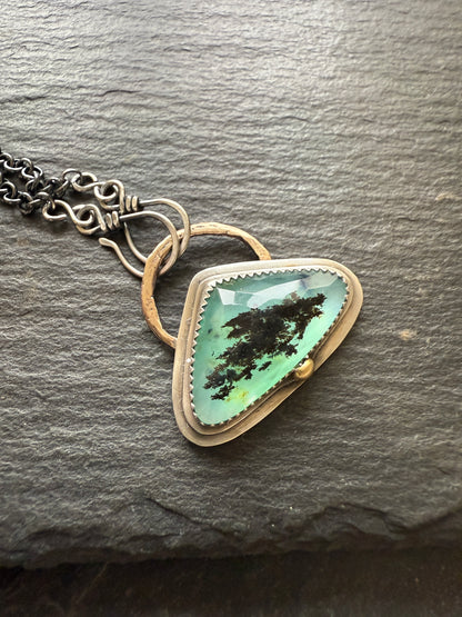 Blue Andean Opal Pendant