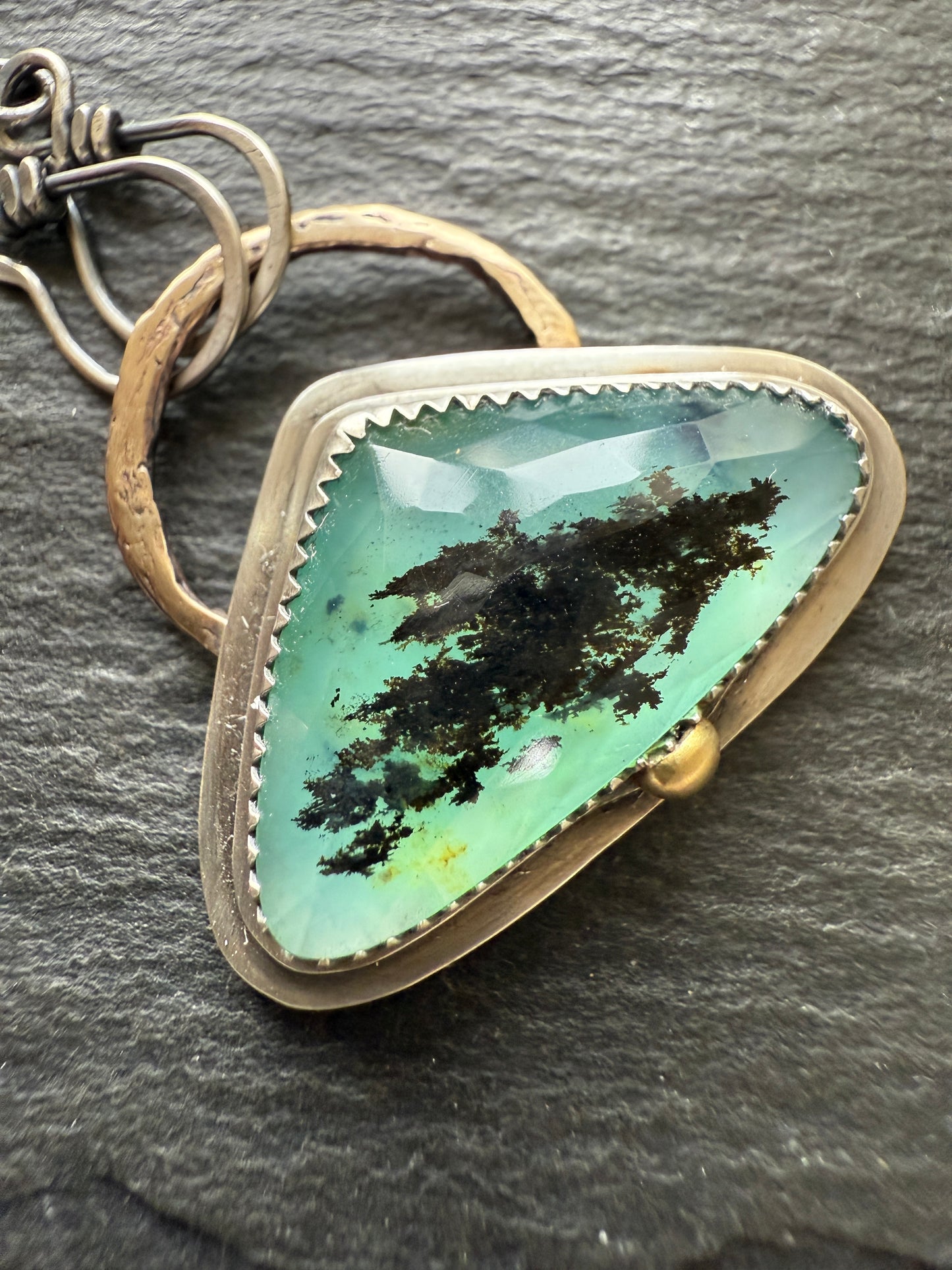 Blue Andean Opal Pendant