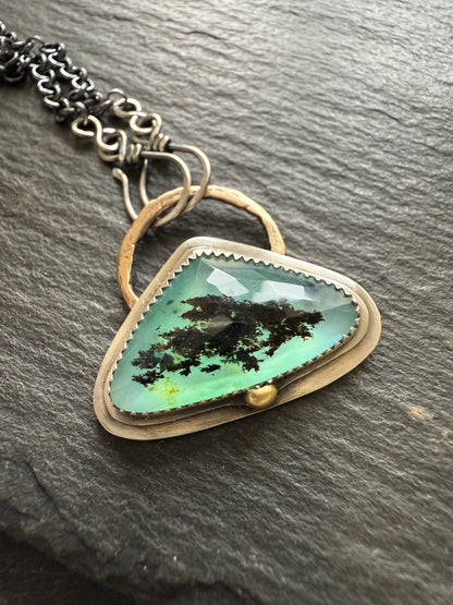 Blue Andean Opal Pendant