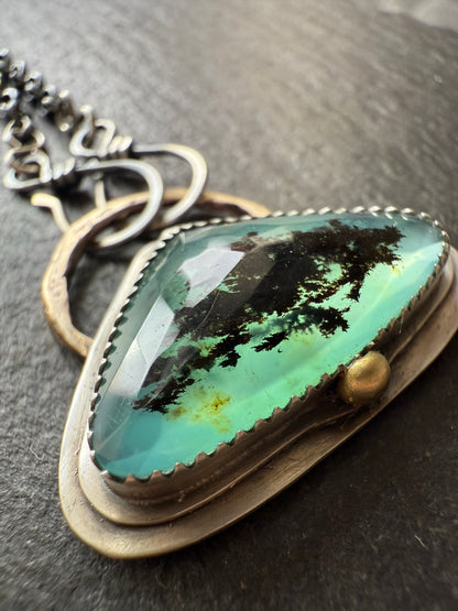 Blue Andean Opal Pendant