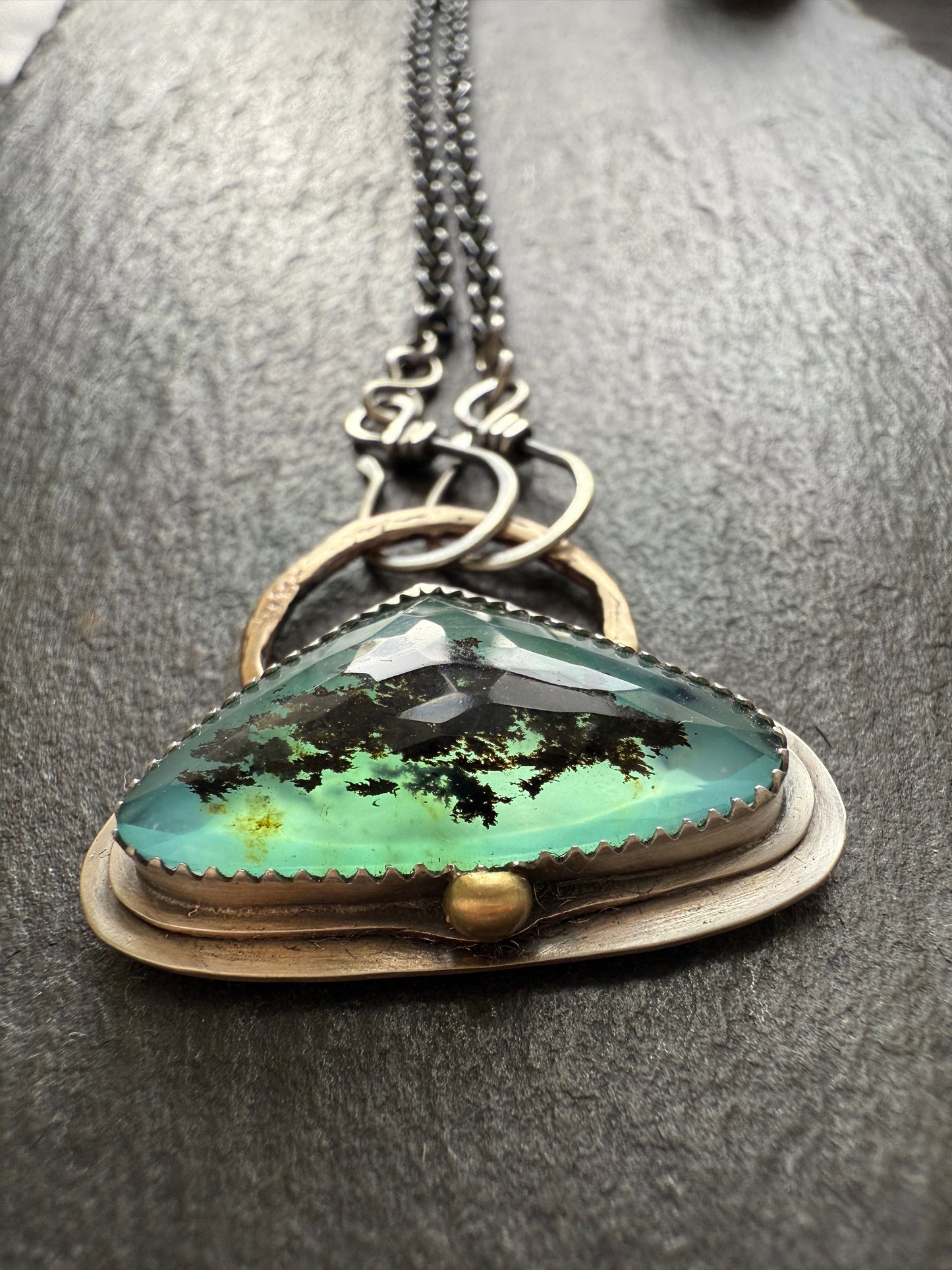 Blue Andean Opal Pendant