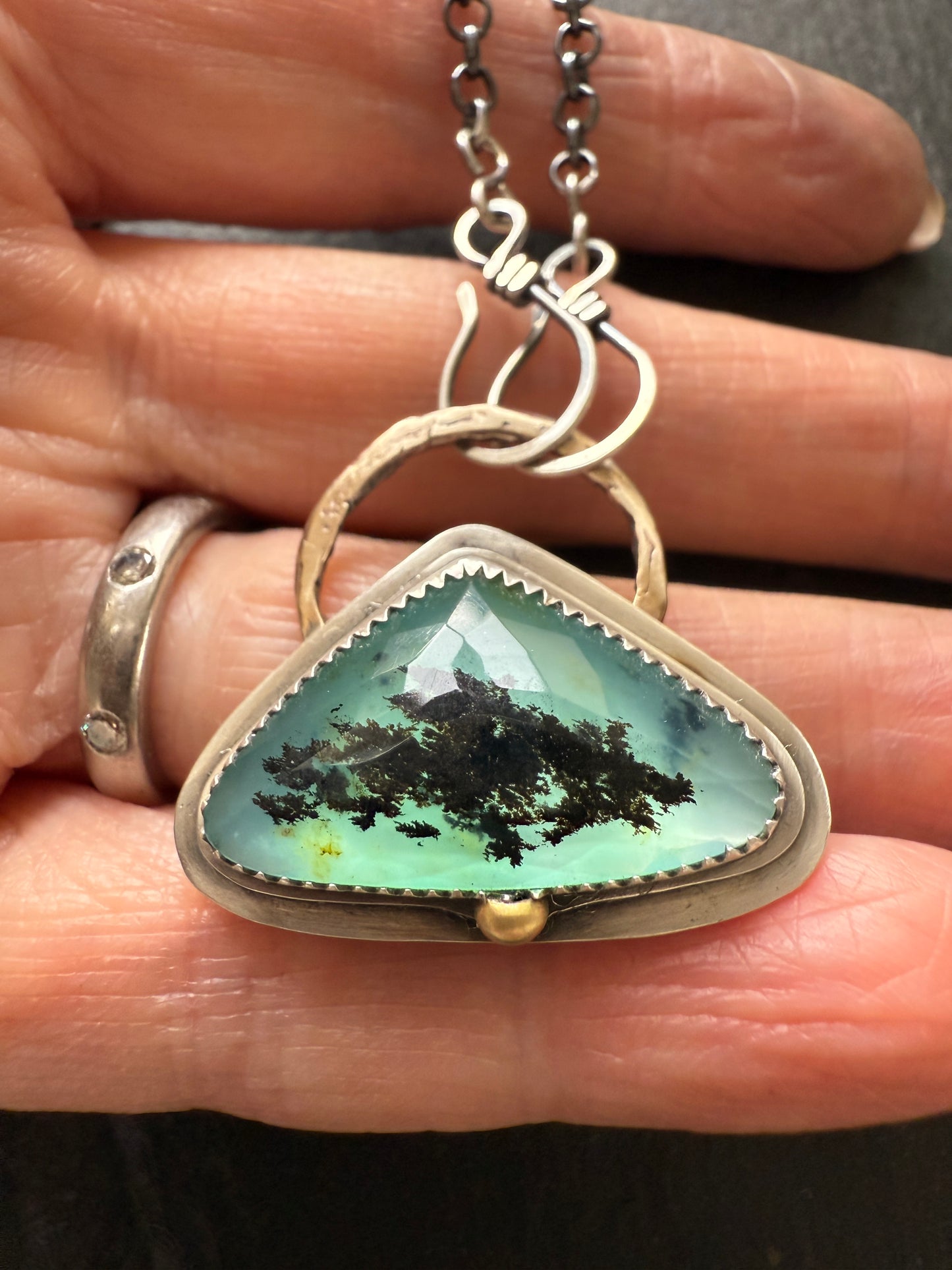 Blue Andean Opal Pendant