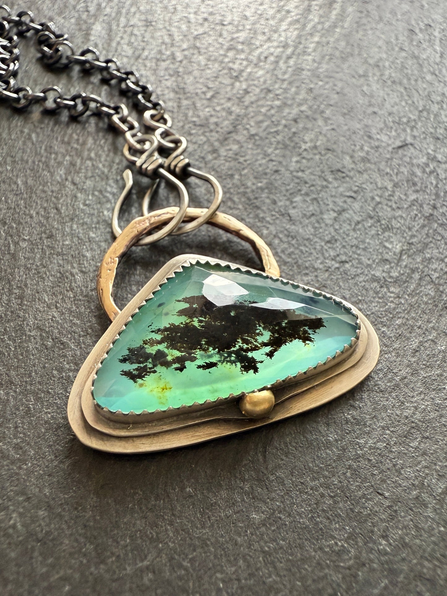 Blue Andean Opal Pendant