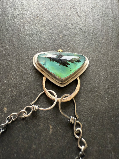 Blue Andean Opal Pendant