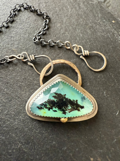 Blue Andean Opal Pendant